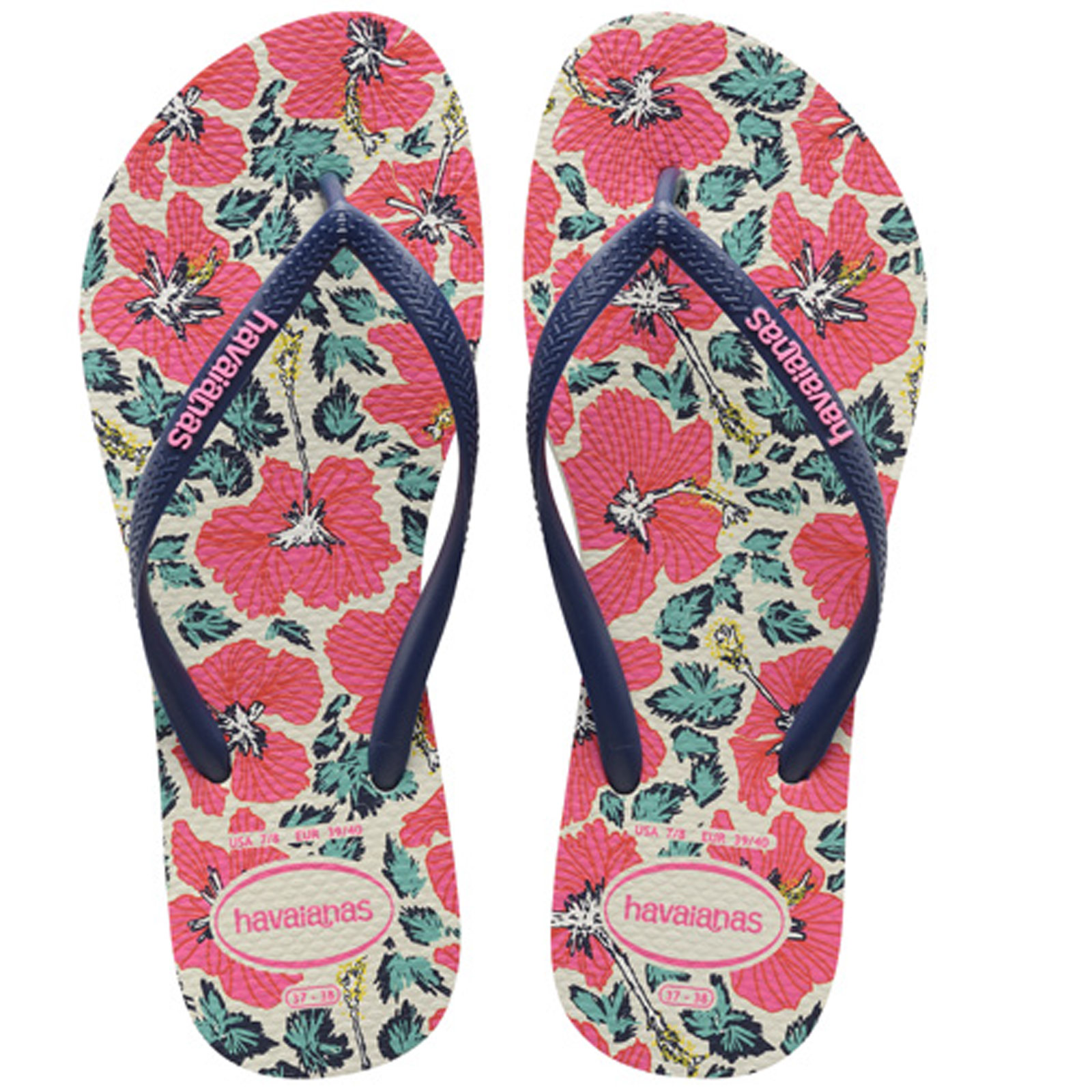 mens floral flip flops