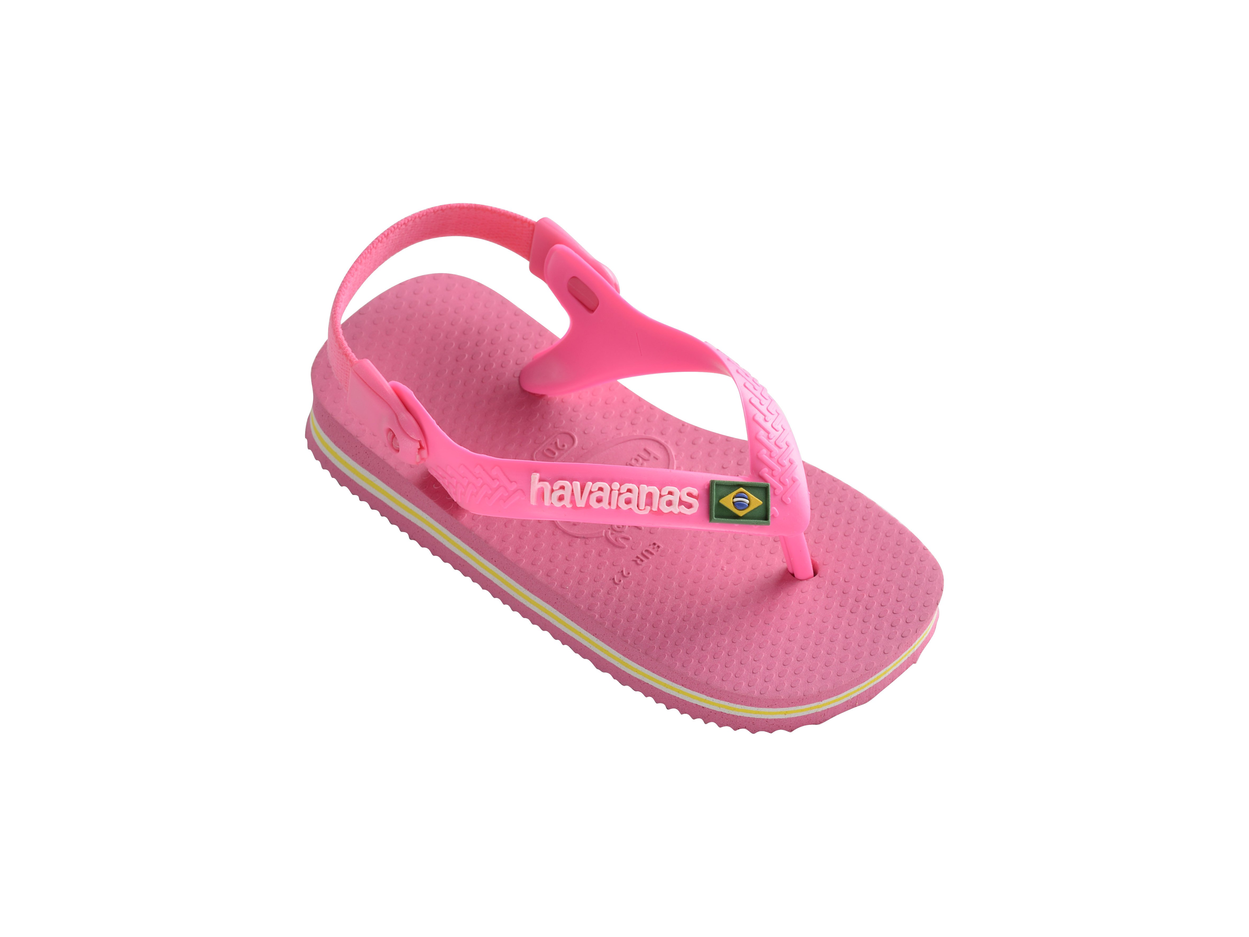 Pink Havaianas Sandal Flip Flops For Babies - Baby Brasil Logo Shocking ...