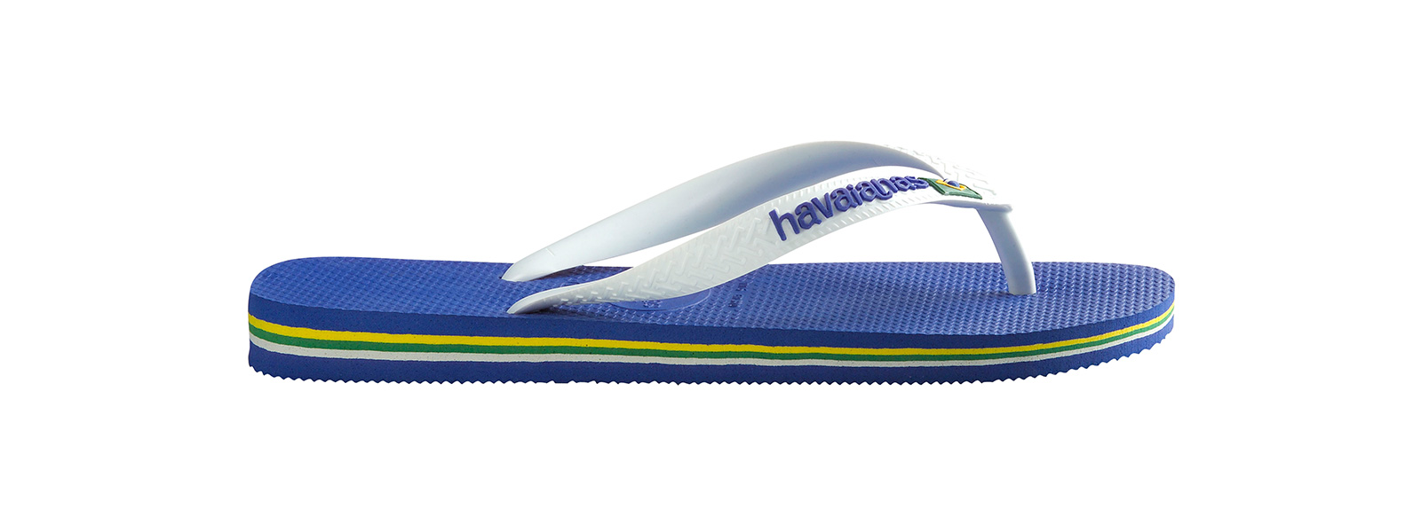 Blue And White Flip Flops From Havaianas With Logo - Brasil Logo Marine ...