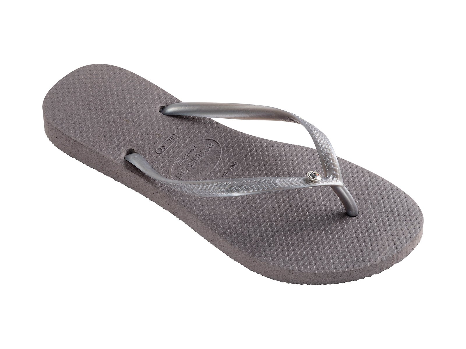 women's gray flip flops