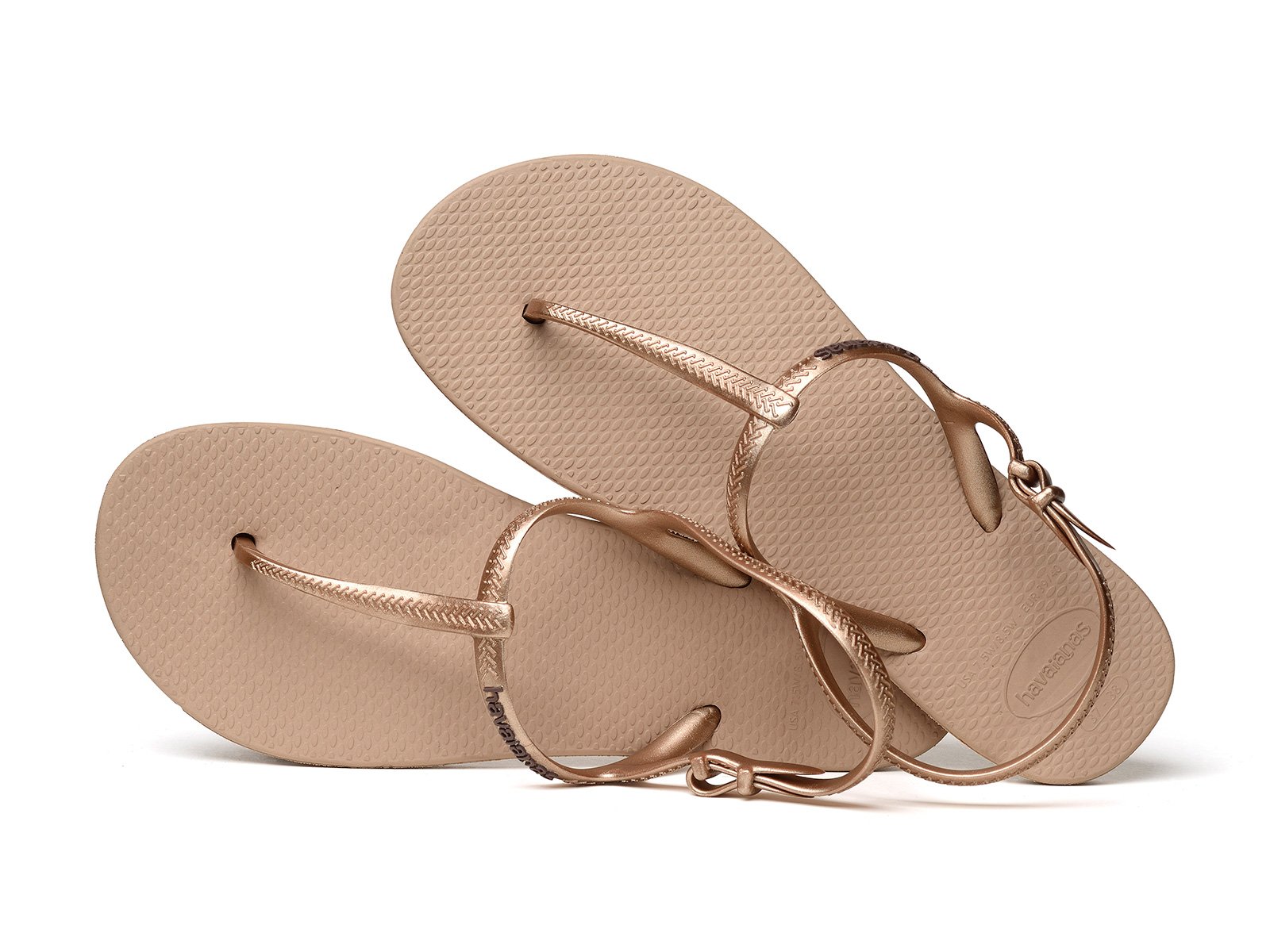  Havaianas  Havaianas  Thong Sandals  In Rose Gold Freedom 