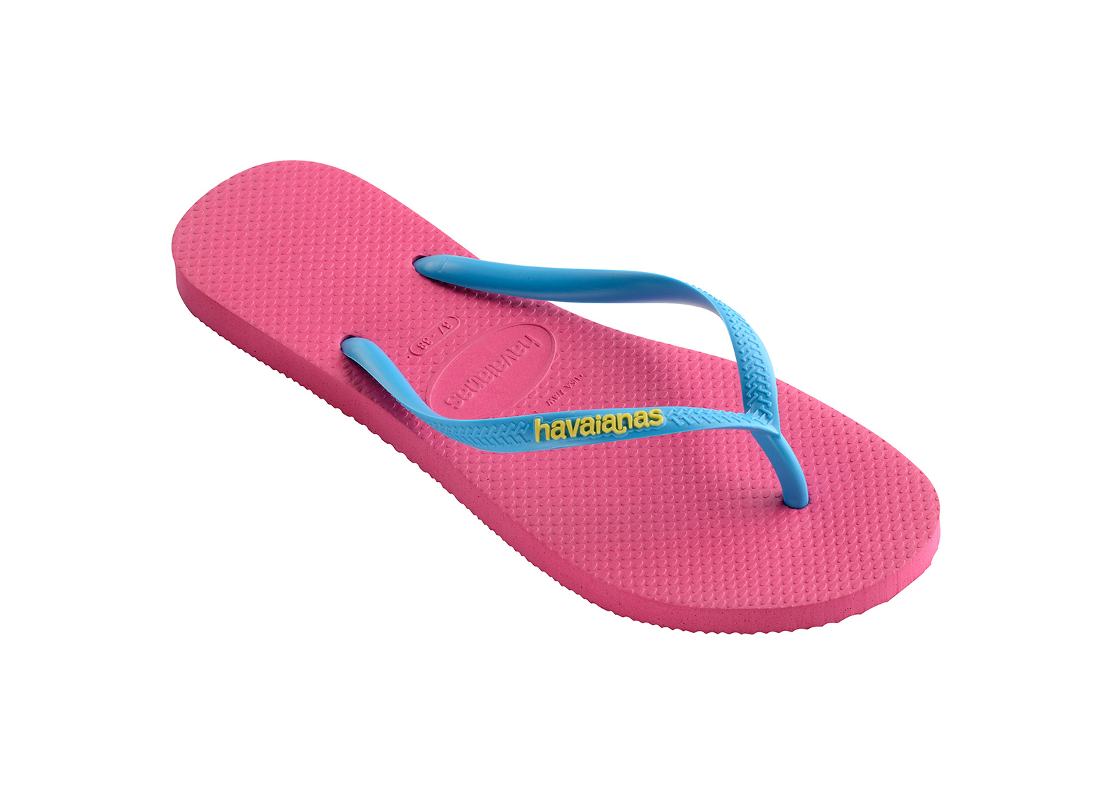 turquoise havaianas flip flops