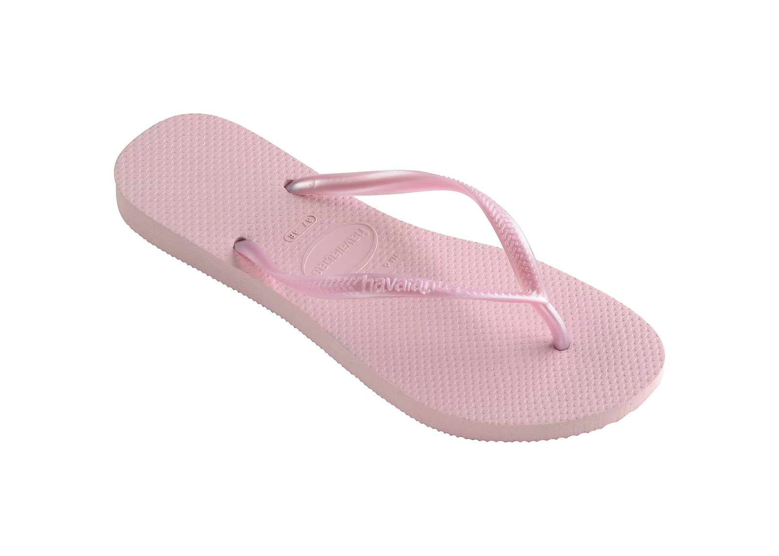 rose pink flip flops