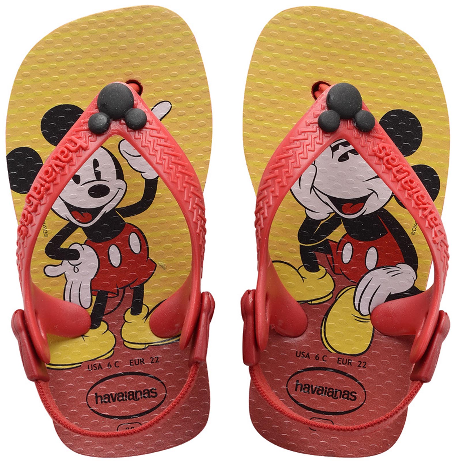 Flip-Flops Baby Disney Classics Red-black - Brand Havaianas
