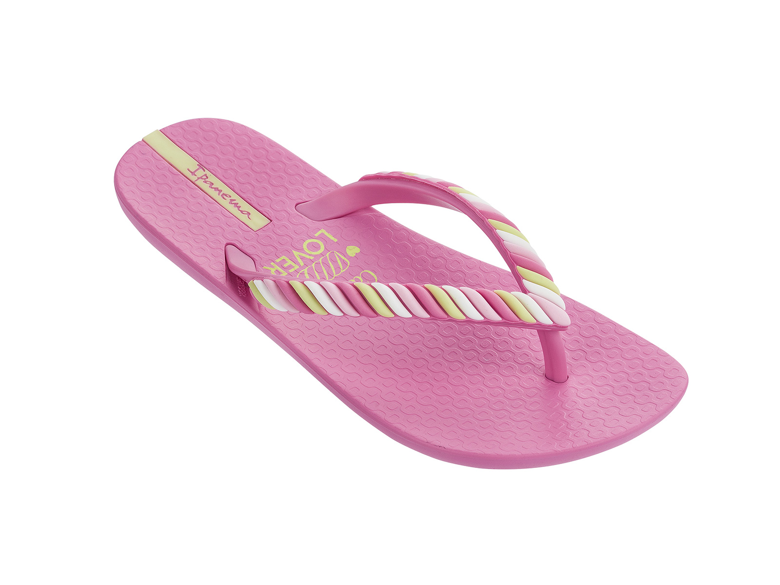 kids pink flip flops
