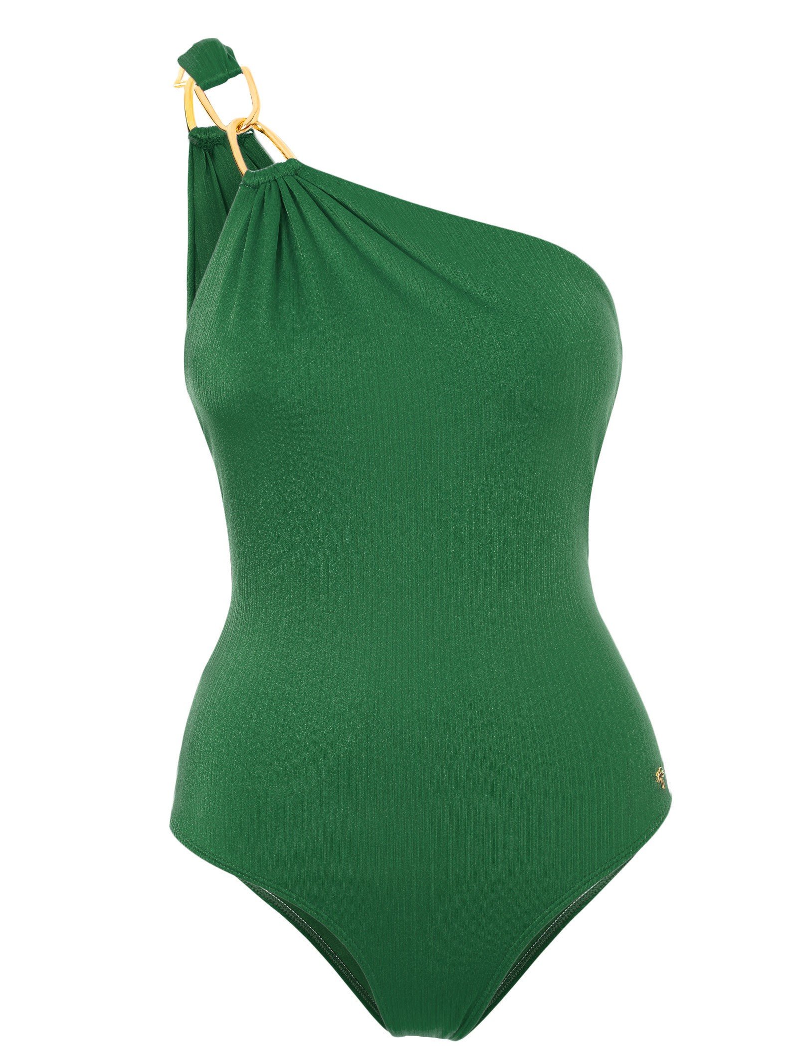 Agua de Coco Green Asymmetrical One-piece Swimsuit - Canoa Quebrada