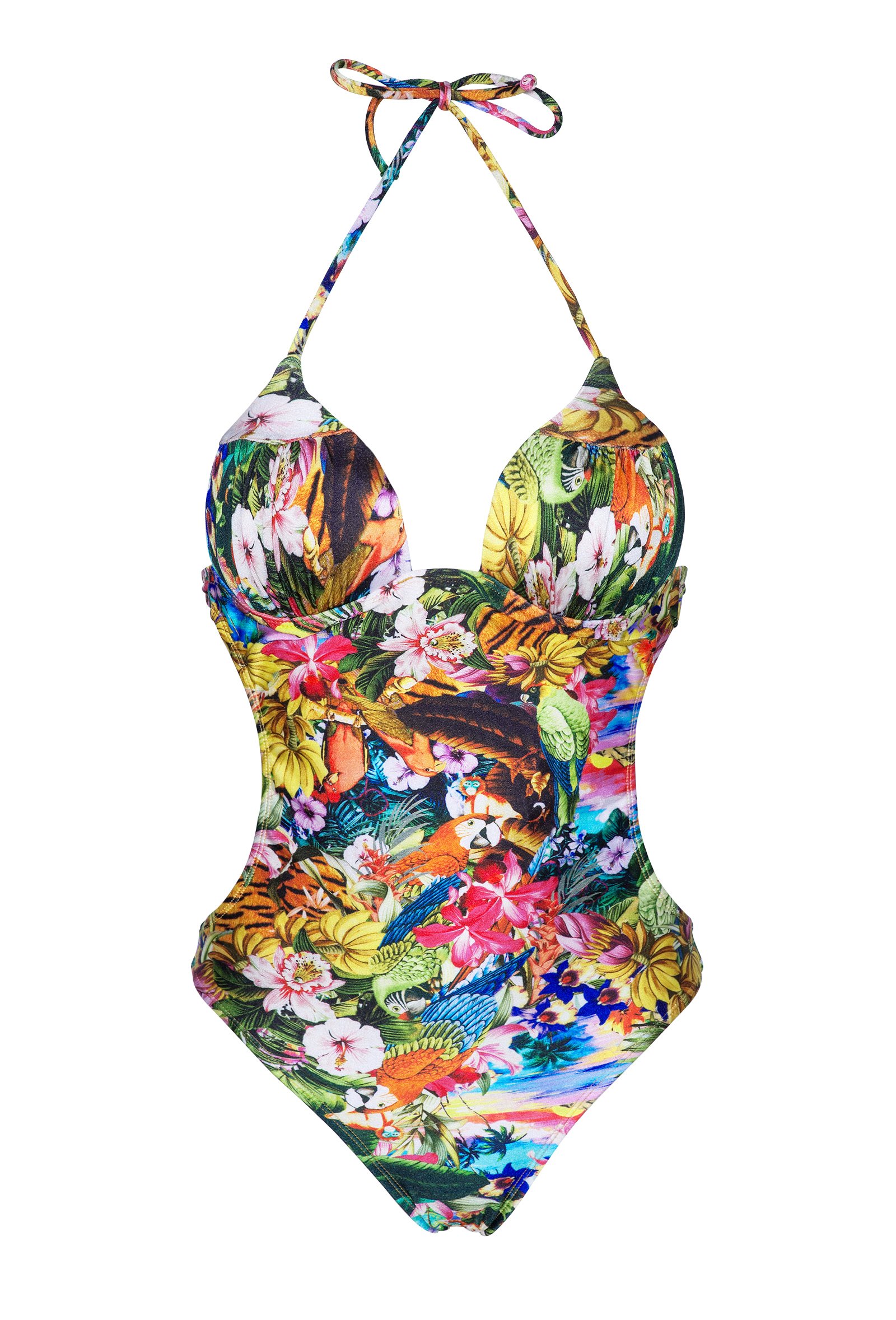 Trikini With Cups Multi Coloured And Floral Anhinga Rio De Sol