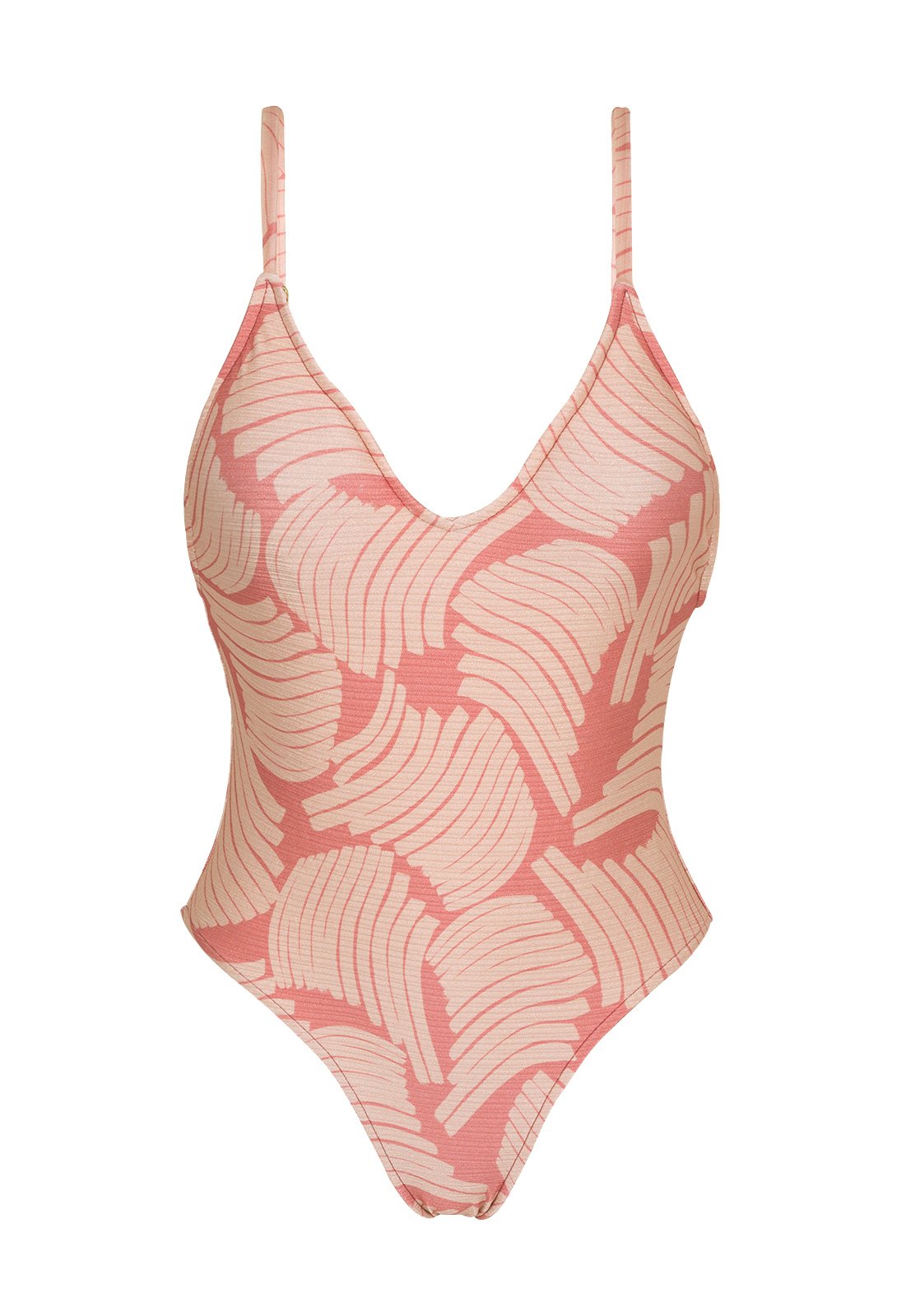 High-leg One-piece Swimsuit In Rose Print - Banana Rose Hype - Rio de Sol
