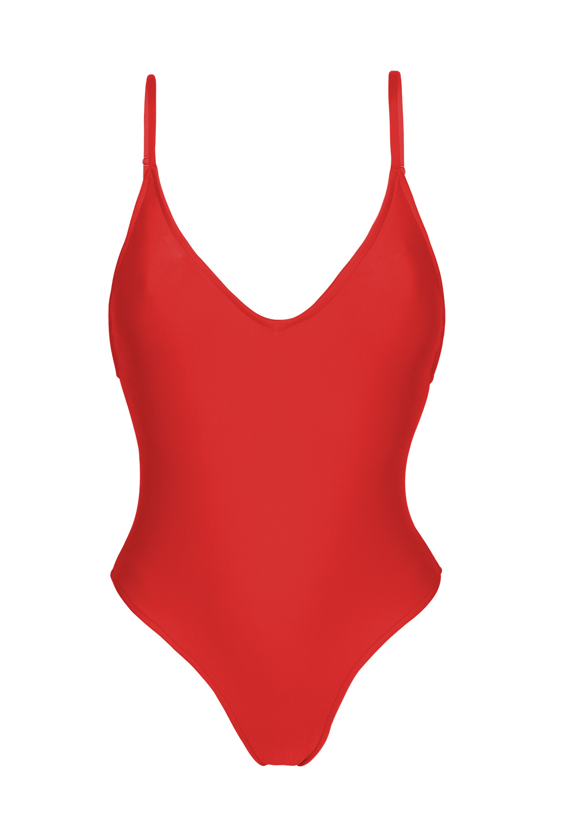 One piece swimsuits High-leg Red One-piece Swimsuit - Beijo Hype