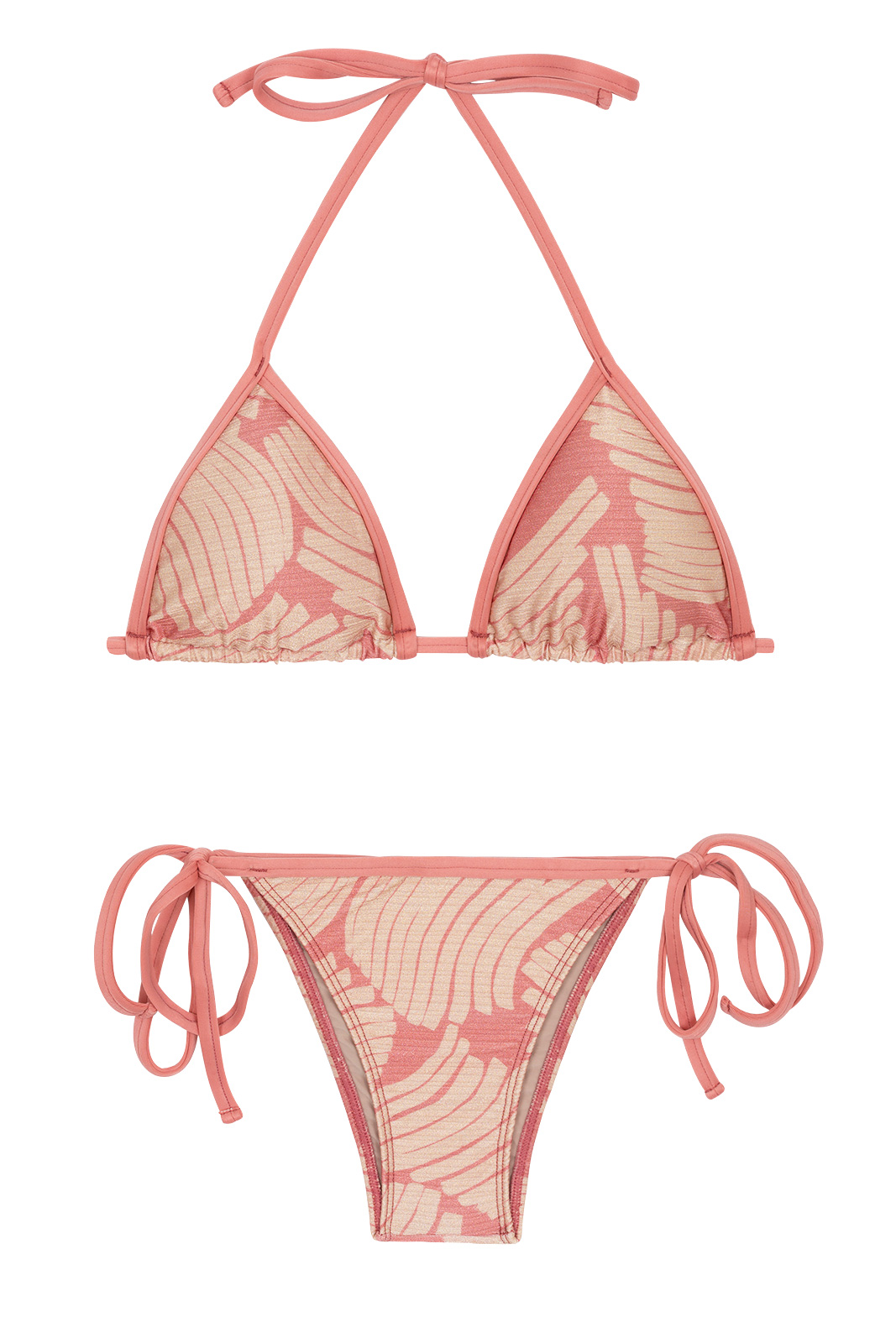 Verantwoordelijk persoon Neerwaarts Absurd Bikini Bedrukte Roze Braziliaanse Bikini - Banana Rose Lacinho
