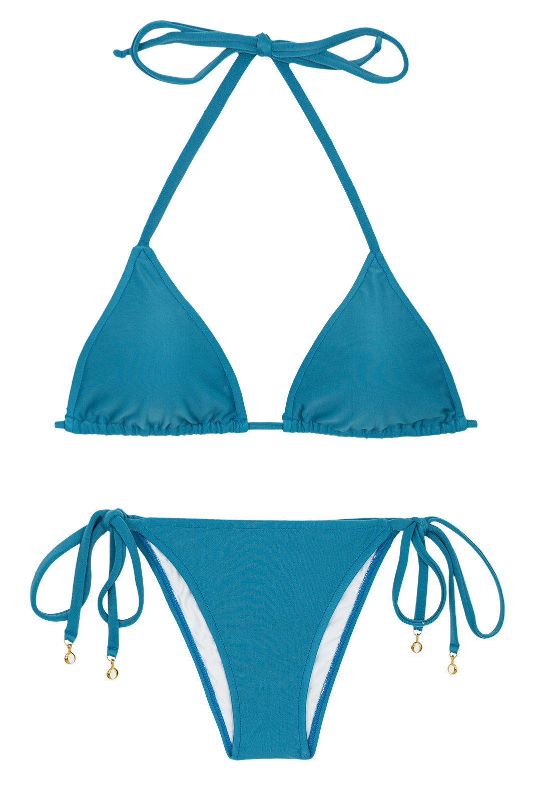 Two Piece Swimwear Blue Side Tie Brazilian Bikini Beach Nilo Rolote