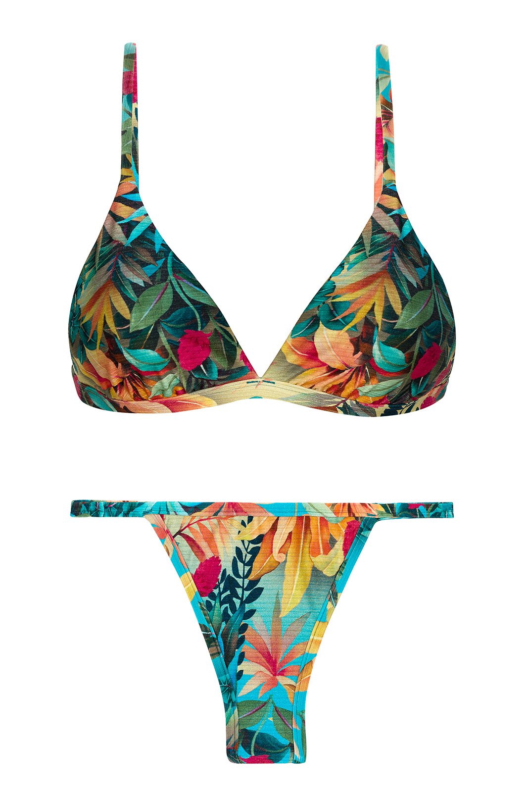 Anemoon vis gebouw Raap Brazilian Bikini With Adjustable Top And Tropical Pattern - Set Paradise  Tri-fixo California - Rio de Sol