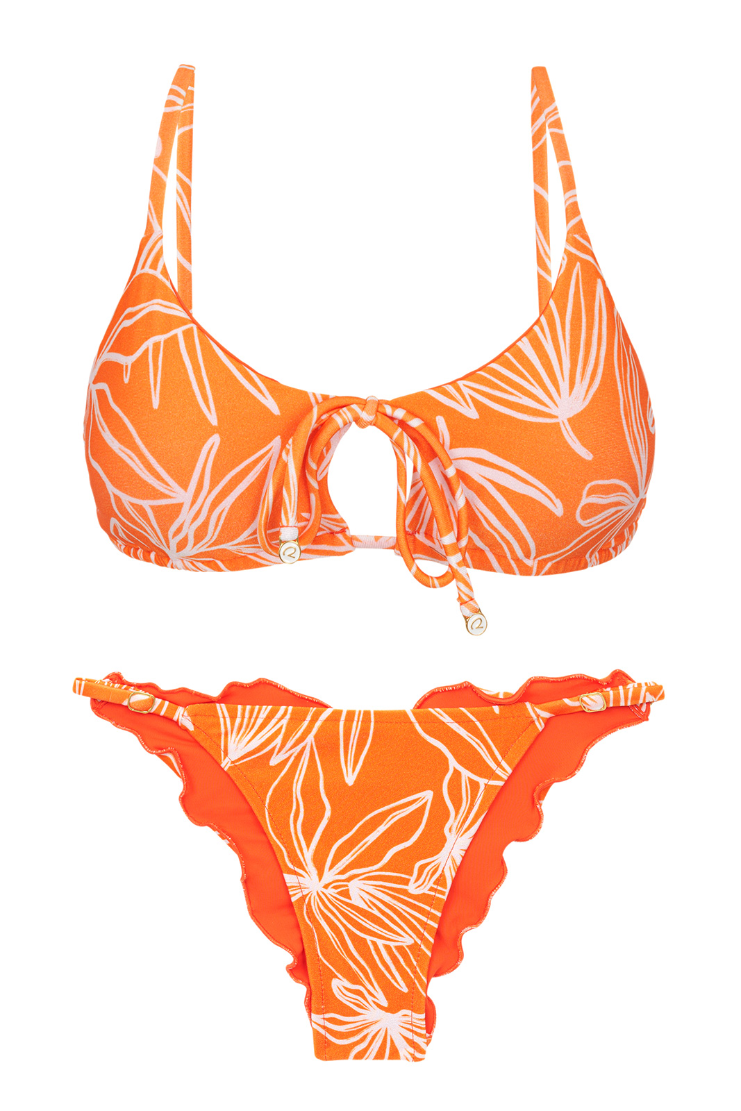 Set Trail Orange Tank Tie Ipanema Rio De Sol