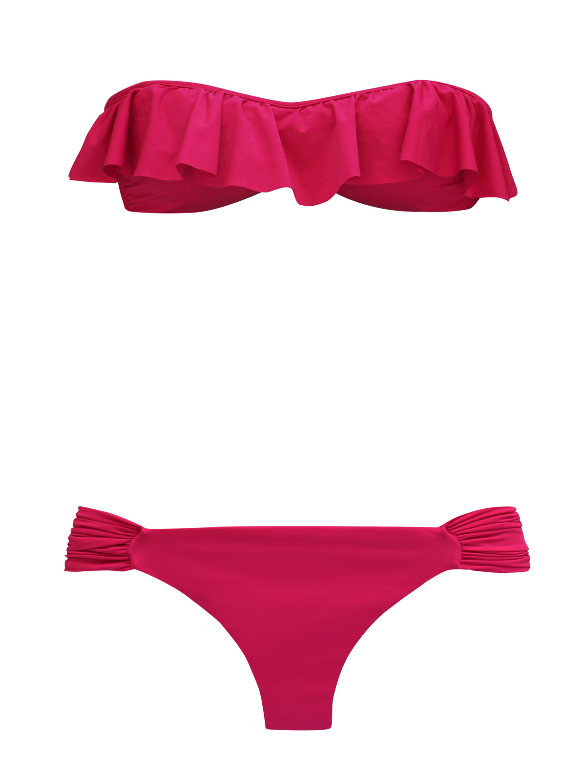 Saha Multi-position, Pink Floaty Bikini - Breath Ruffles Pink
