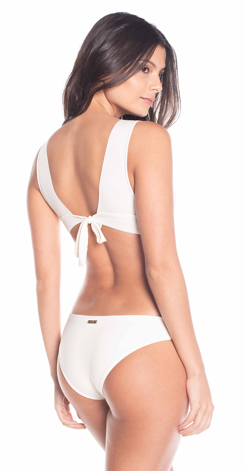 Off White Bra Bikini With Fixed Bottom Sierra Ivory Saha