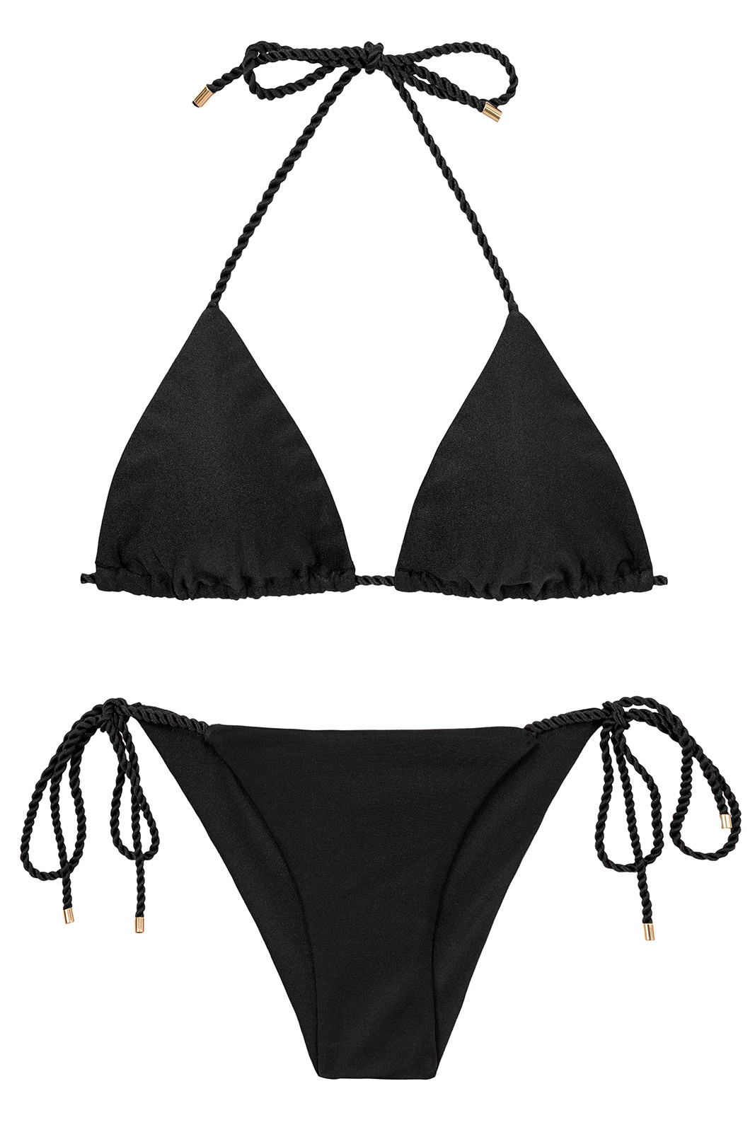 Bikinis Set Shimmer-black Cheeky-tie - Rio