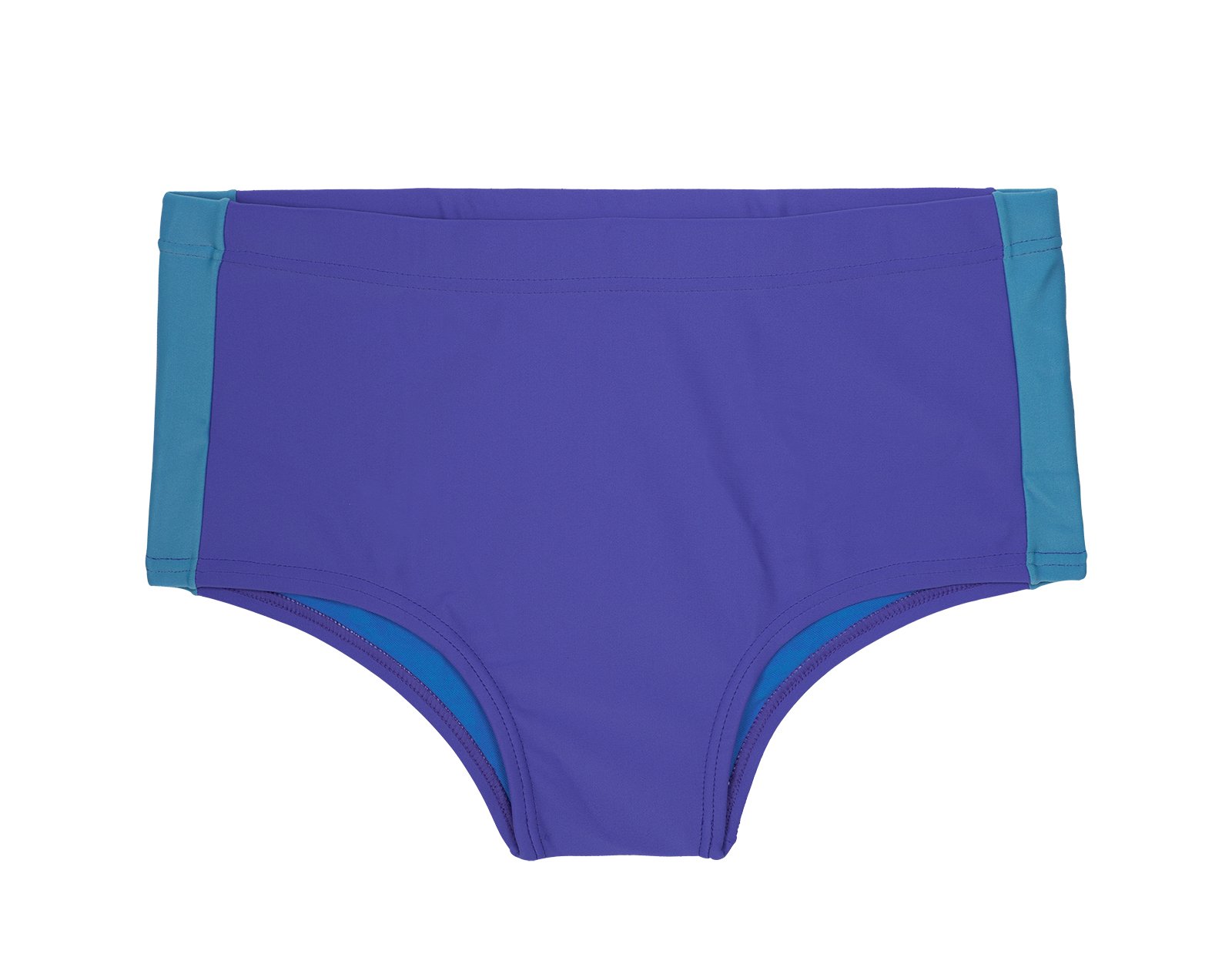 Men`s Dark Blue And Light Blue Boxer Swim Shorts - Sunga Augusto - Body ...