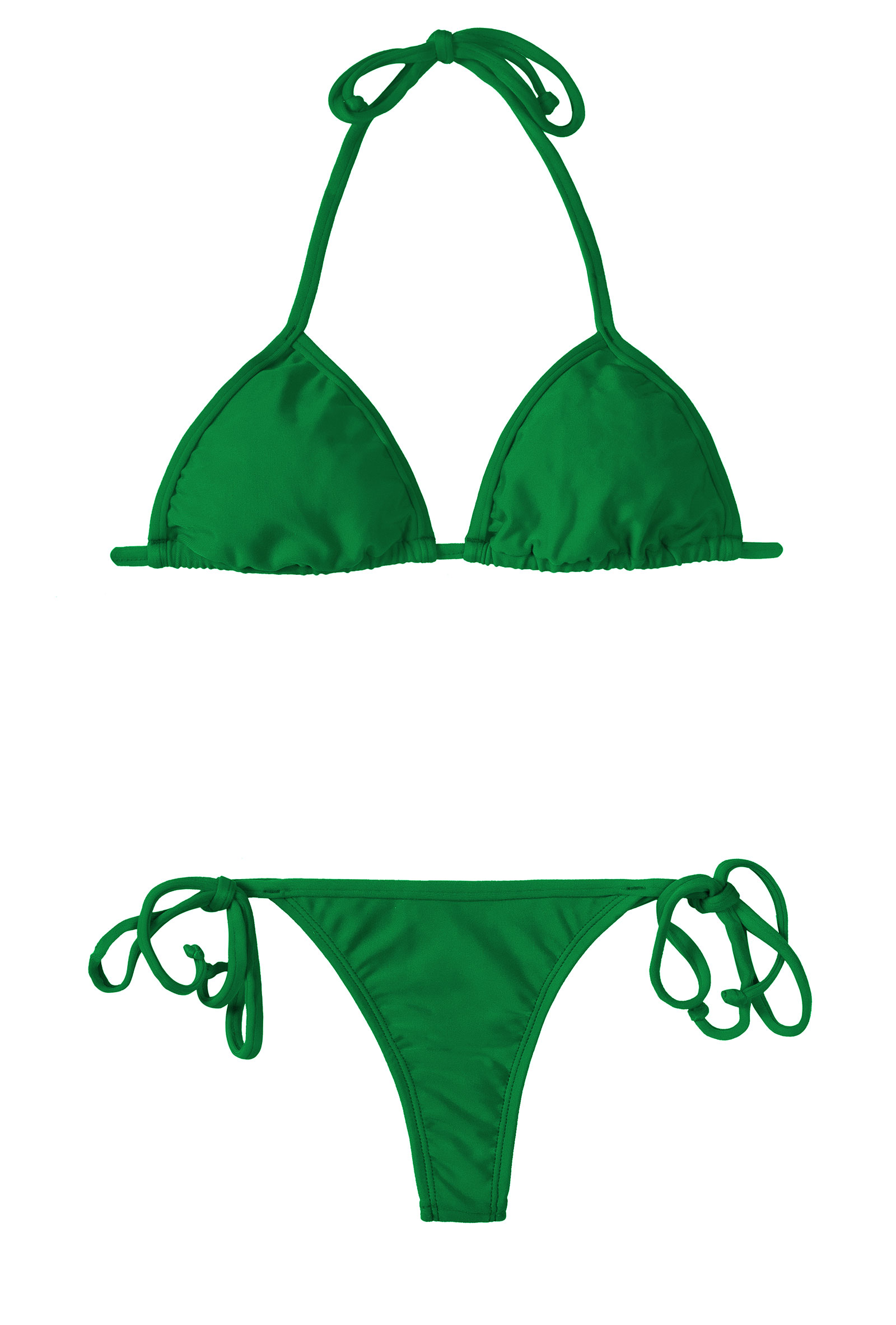 Green String Bikini - Big Fat Asian Tits