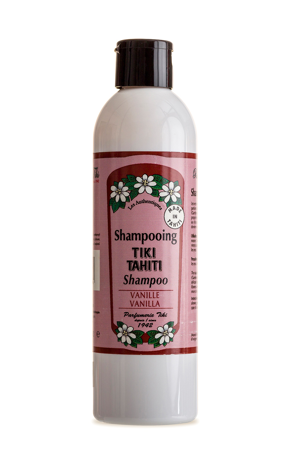 ボディケア商品 バニラの香りのモノイシャンプー パラベン無使用 Tiki Shampoing Monoi Vanille 250ml