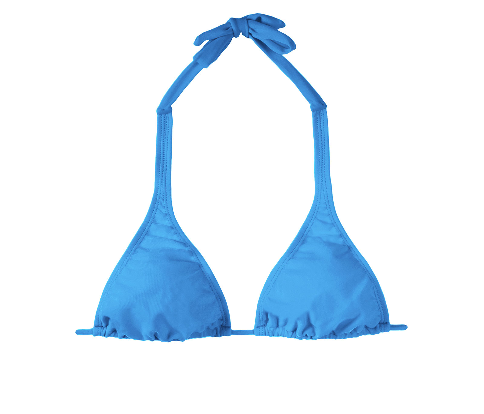 Bikini Tops Blue Sliding Triangle Bikini Top - Blue Cortinao