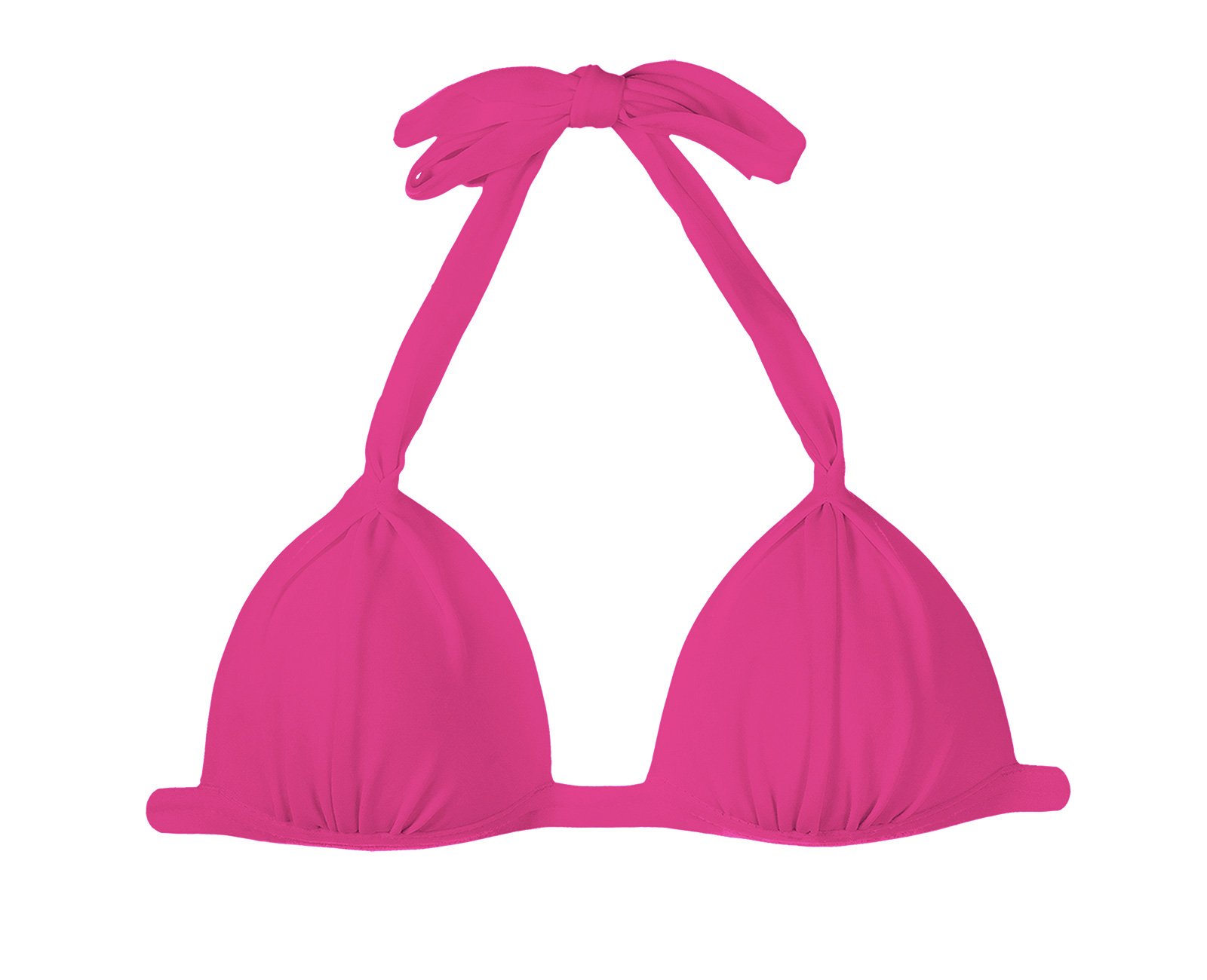 Bikini Tops Padded Pink Triangle Bikini Top Pink Tri Fixo