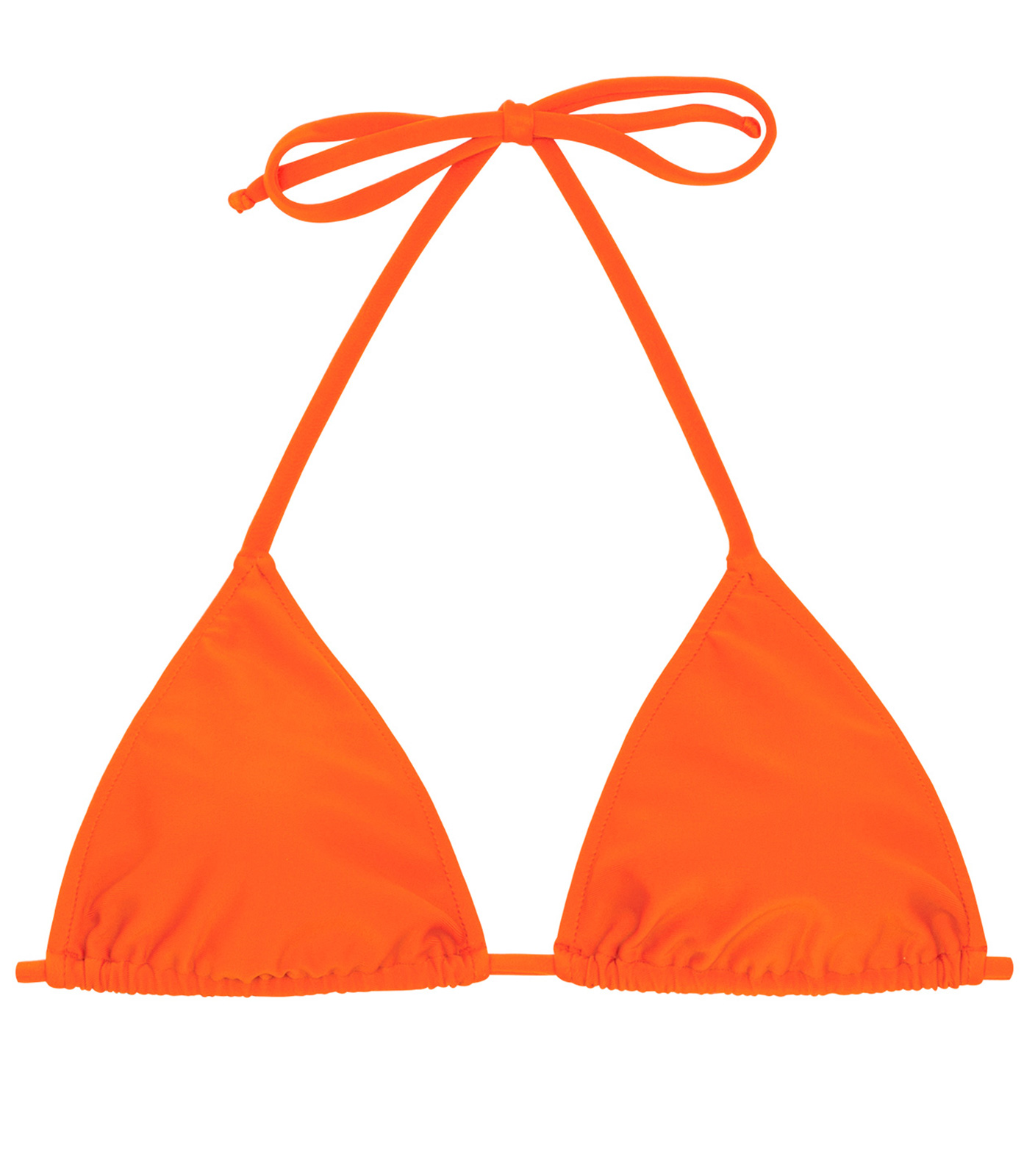 Bikini Tops Orange Triangle Bikini Top - Top Lacinho King