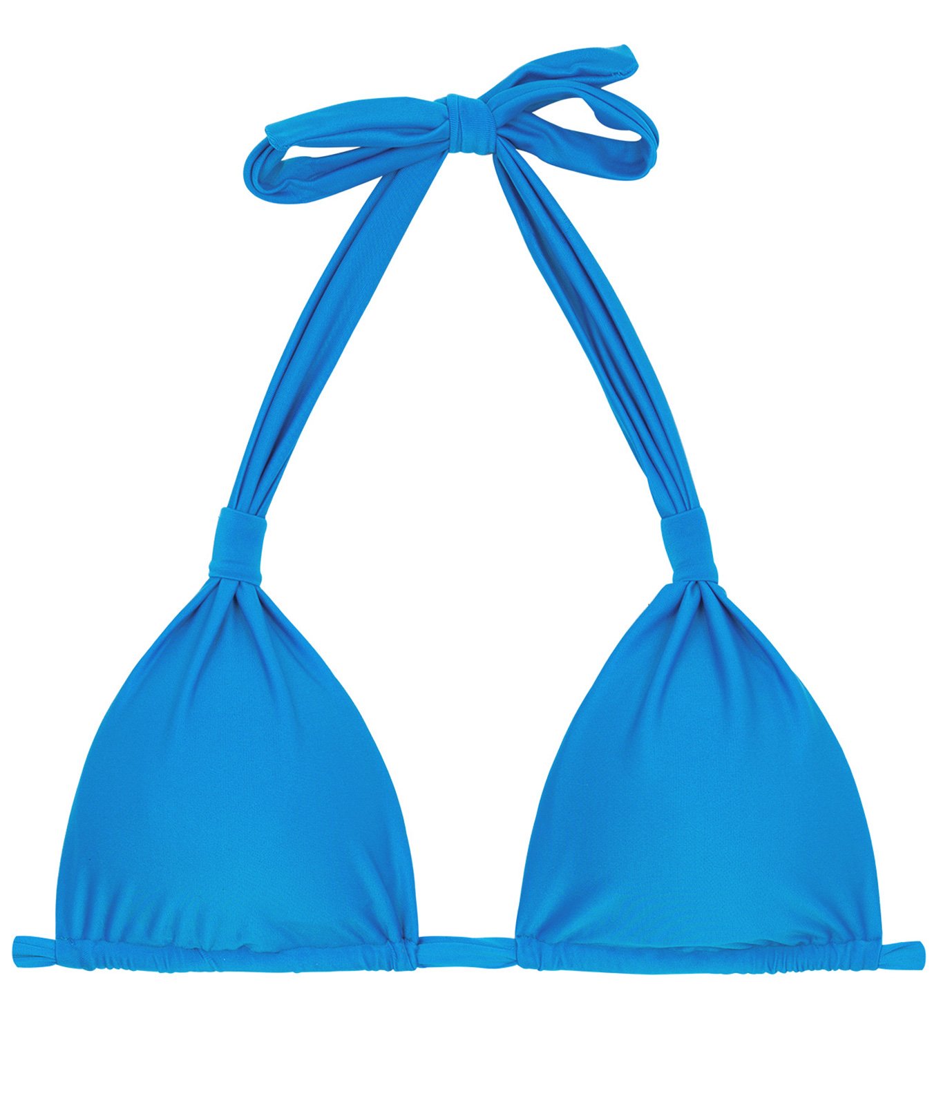 Bikini Tops Blue Triangle Halter Bikini Top - Top Urano Cortinao
