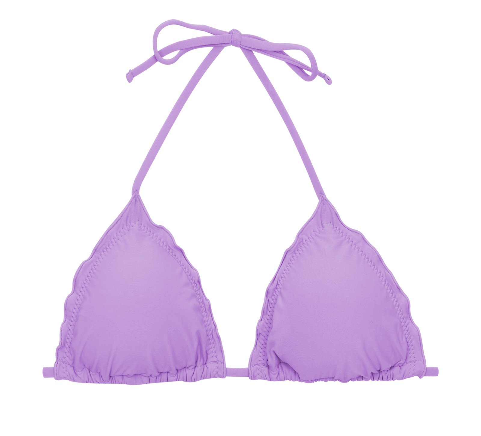 Bikini Tops Lilac Triangle Top With Wavy Edges - Top Uv-harmonia Tri